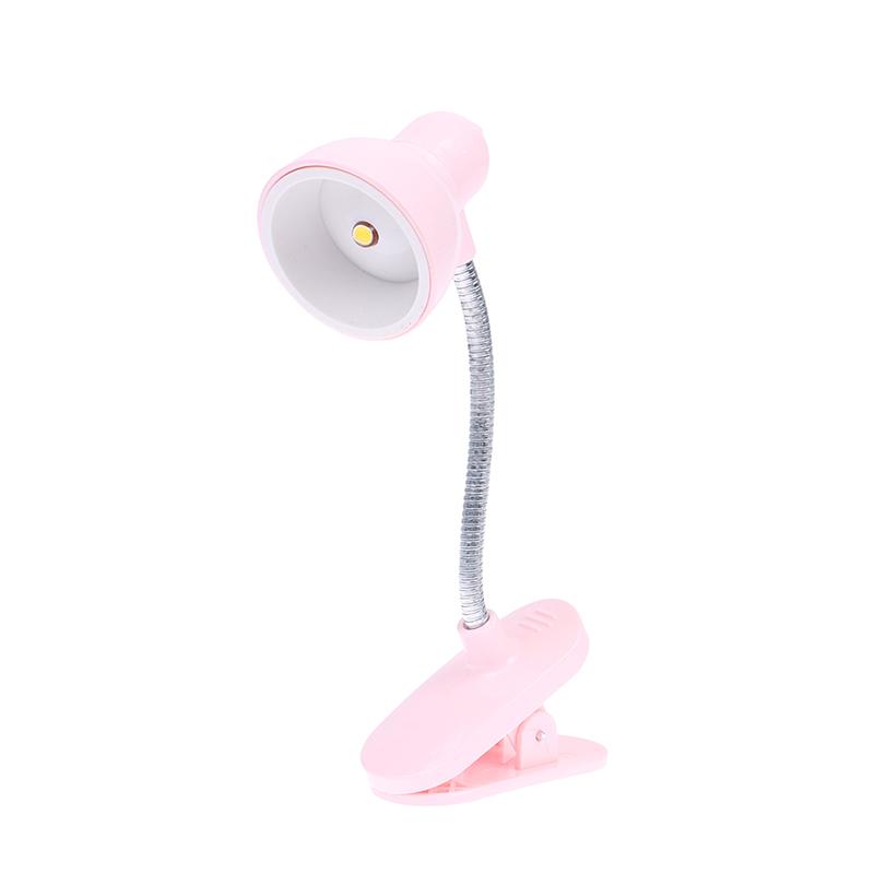 Mini LED Clamp Lamp | USB-Powered Desk Light | Adjustable Flexible Neck | Strong Clamp Base ( Random Color)