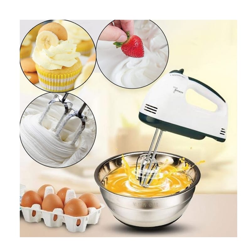 DH-133 Scarlett Multifunctional 7 Speed Mini Mixer Egg Beater Automatic Cream Food Cake Baking Dough Mixer