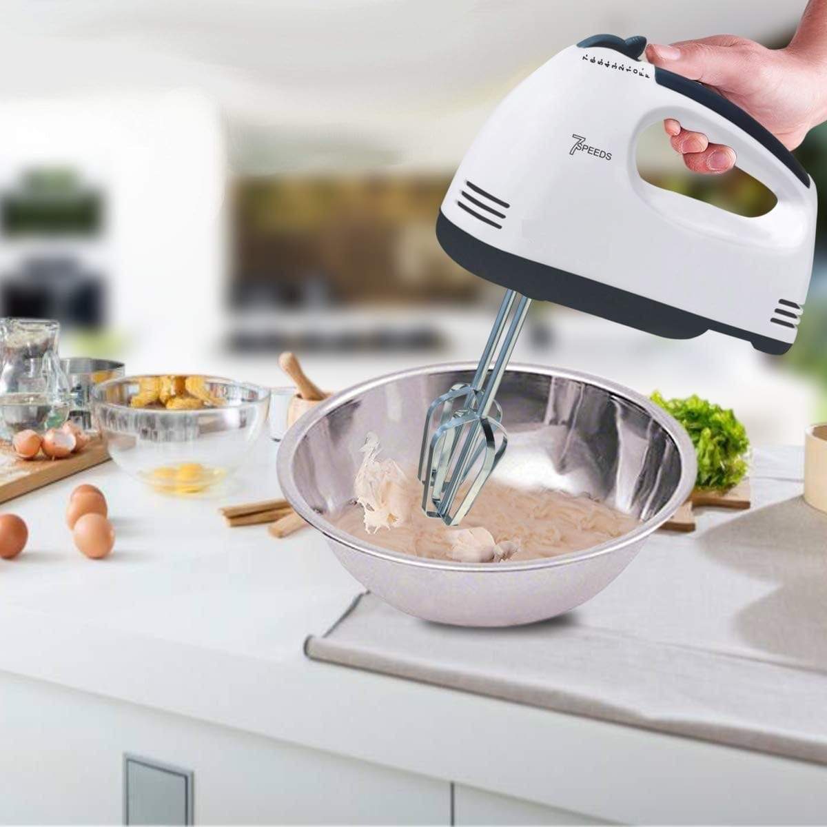 DH-133 Scarlett Multifunctional 7 Speed Mini Mixer Egg Beater Automatic Cream Food Cake Baking Dough Mixer