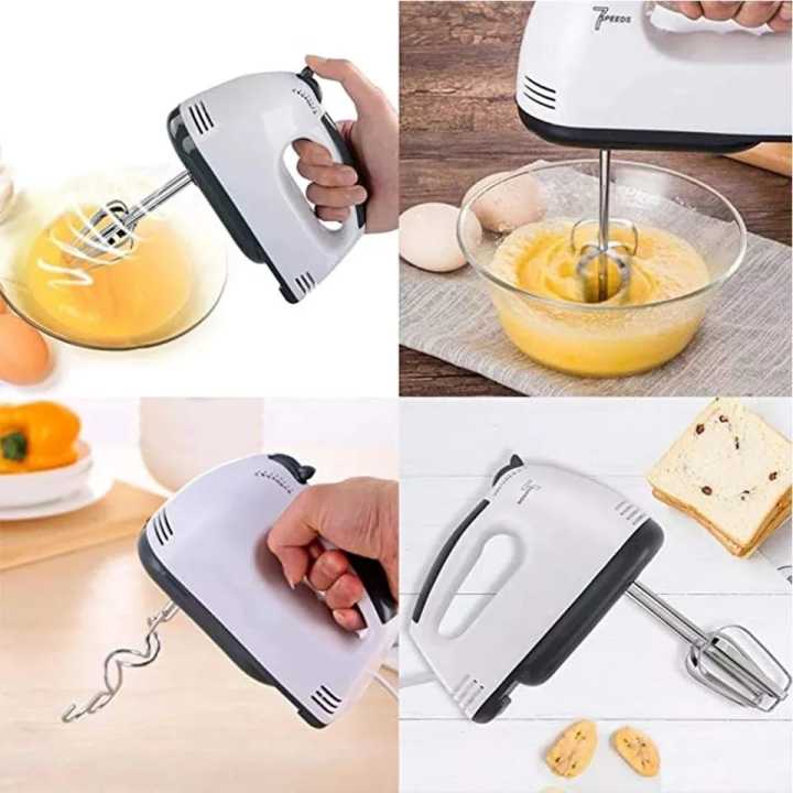DH-133 Scarlett Multifunctional 7 Speed Mini Mixer Egg Beater Automatic Cream Food Cake Baking Dough Mixer