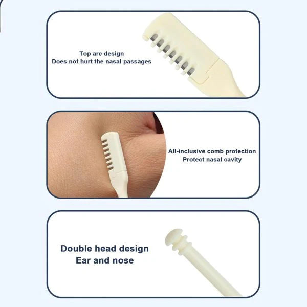 Original Box Pack Portable Manual Nose Hair Trimmer High Quality β 2pcs Set