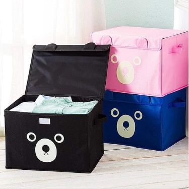 Panda Folding Storage | Storage for Kids Toys | Wardrobe Box | Random Color