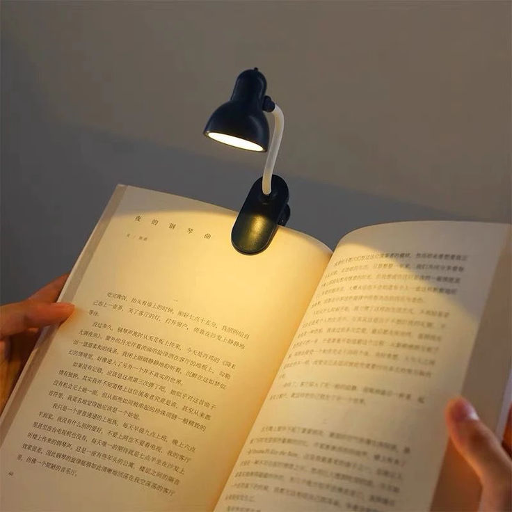 Mini LED Clamp Lamp | USB-Powered Desk Light | Adjustable Flexible Neck | Strong Clamp Base ( Random Color)