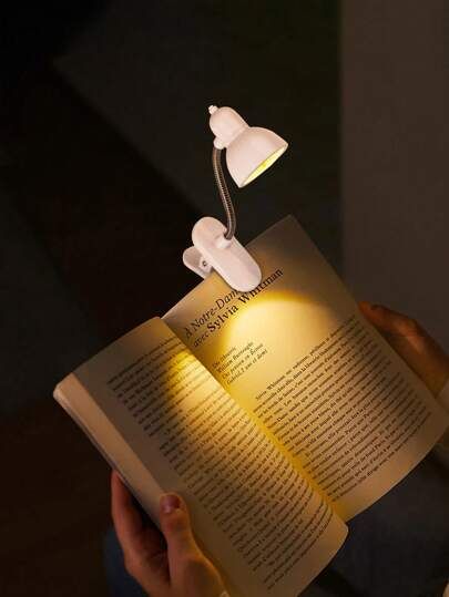 Mini LED Clamp Lamp | USB-Powered Desk Light | Adjustable Flexible Neck | Strong Clamp Base ( Random Color)